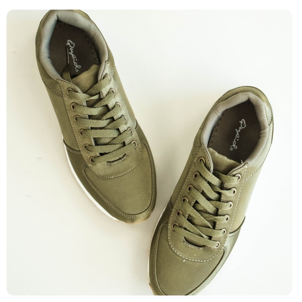Qupid | green tennis shoes